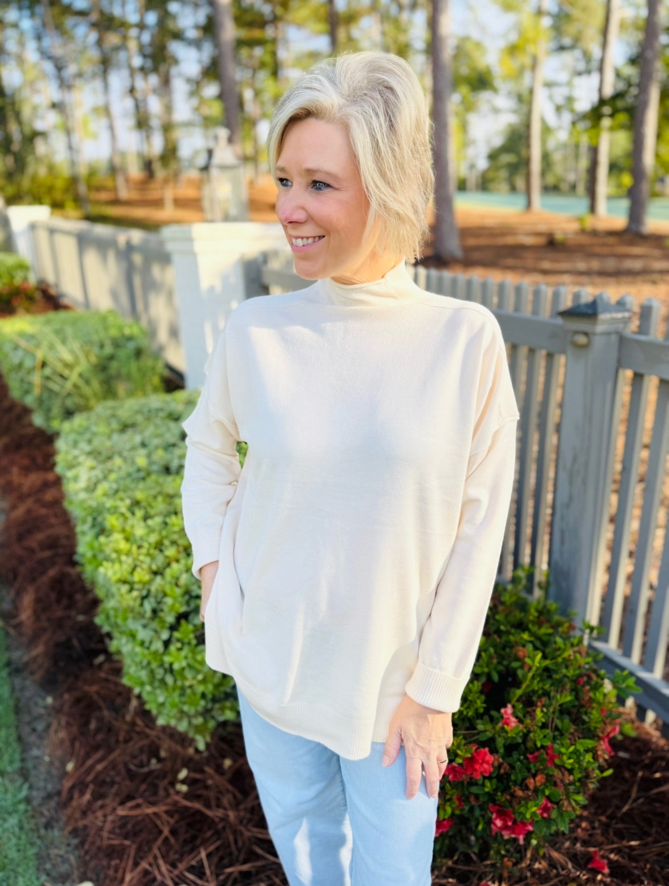 The Rover Raw Edge Sweater