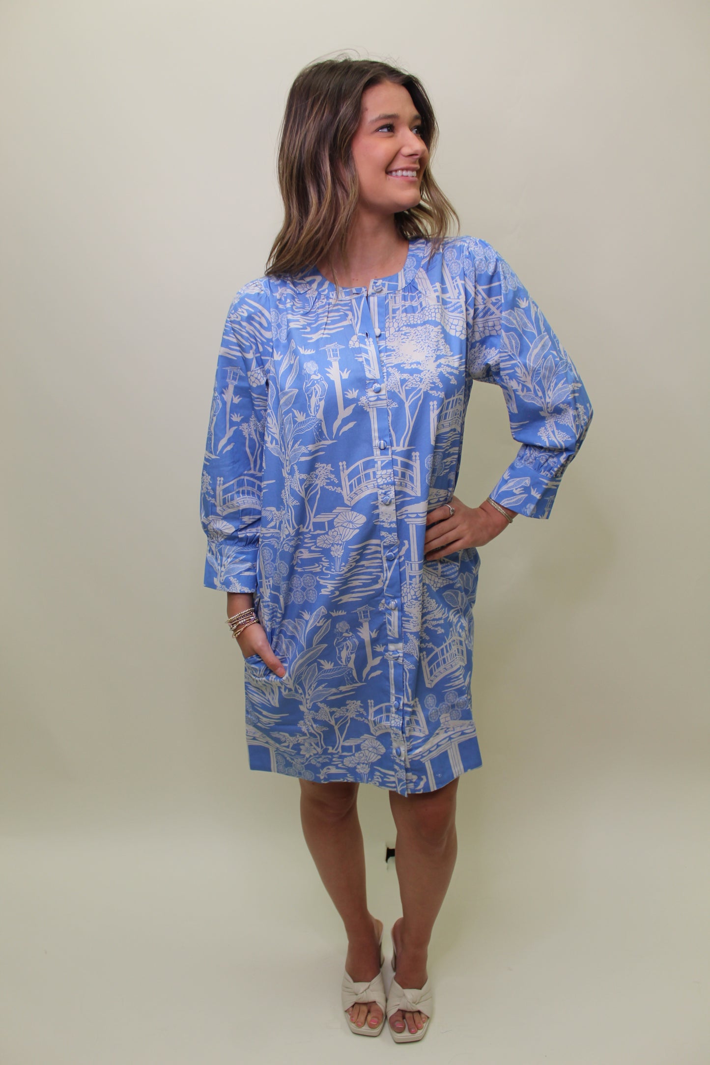 Double A/ Paloma Dress/ Sky Pagoda/ FINAL SALE
