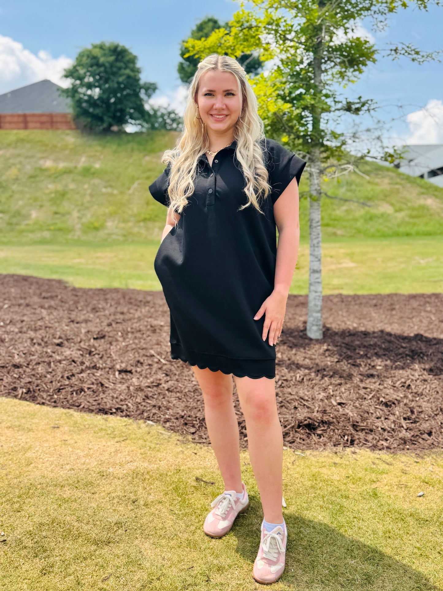 The Sivey Scalloped Dress