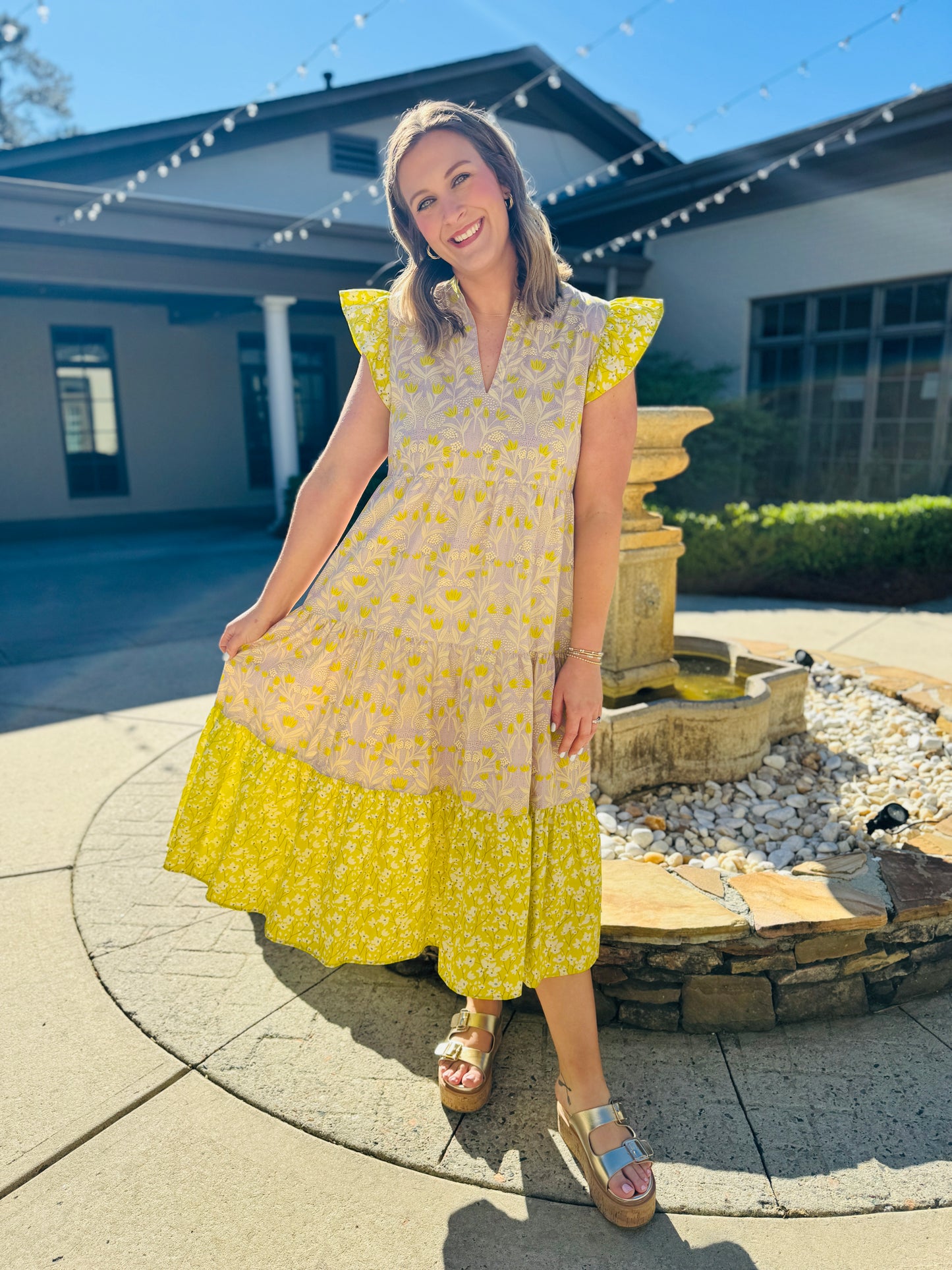 Uncle Frank/ Three Dahlia's Dress/ FINAL SALE