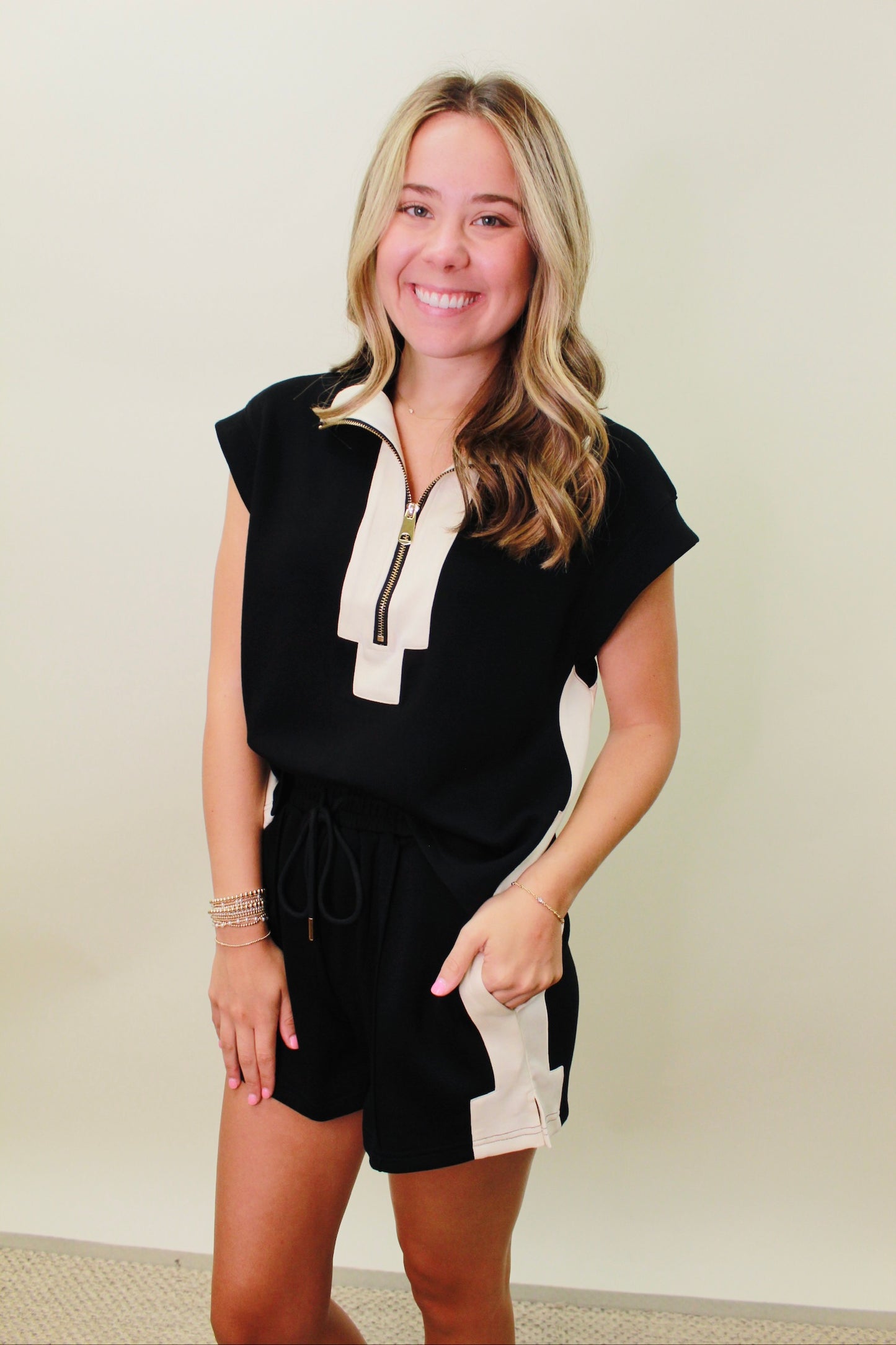 The Cici Contrast Zip