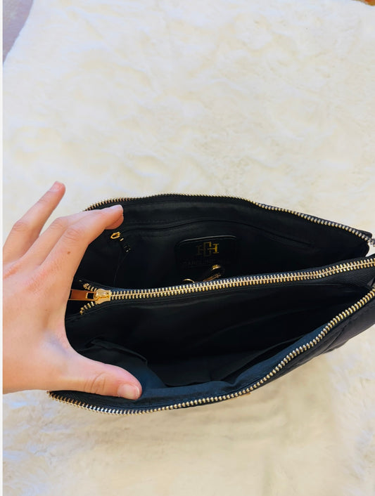 The Ariana Crossbody/ Black Nylon