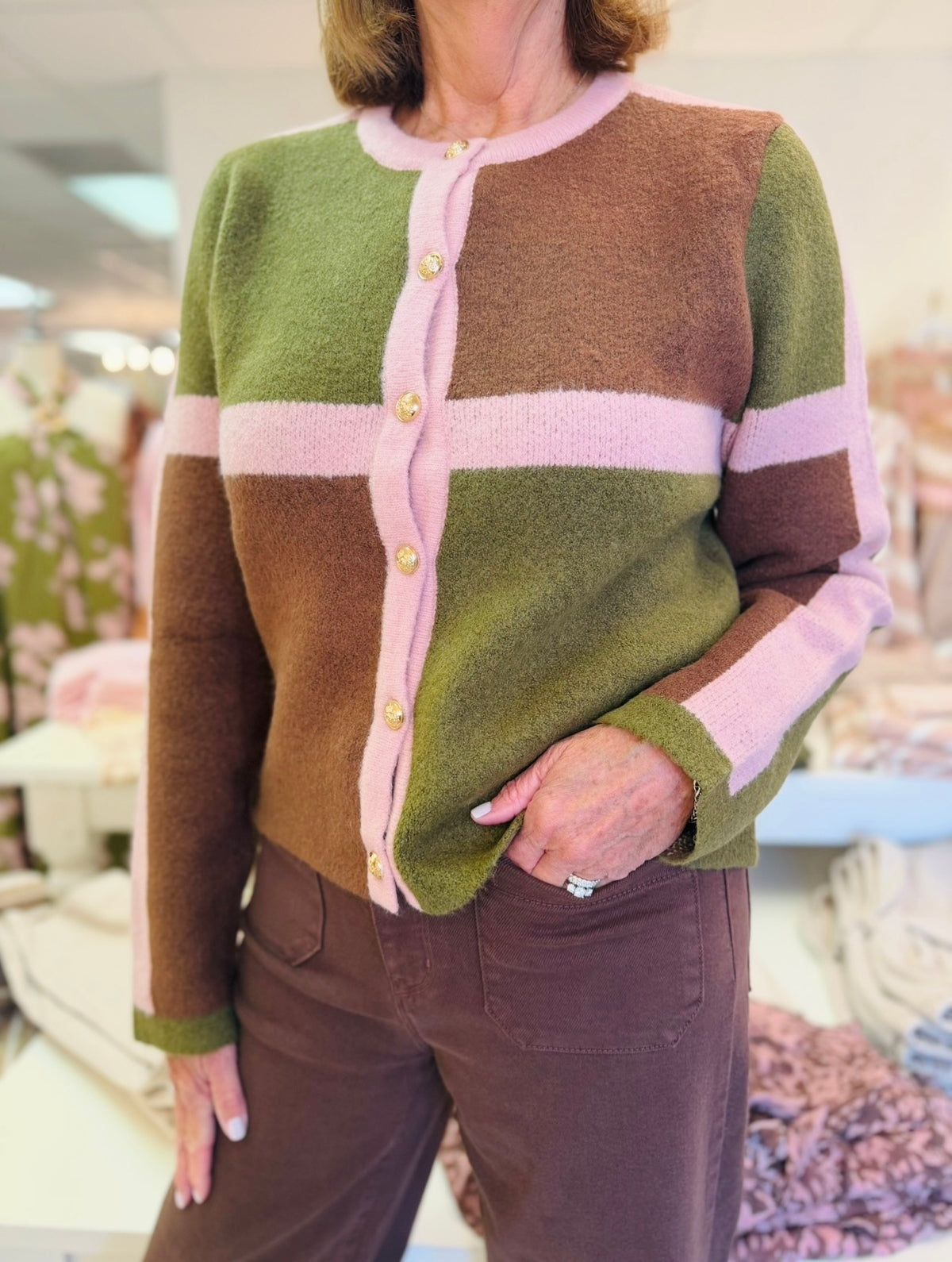 The Christley Colorblock Cardi