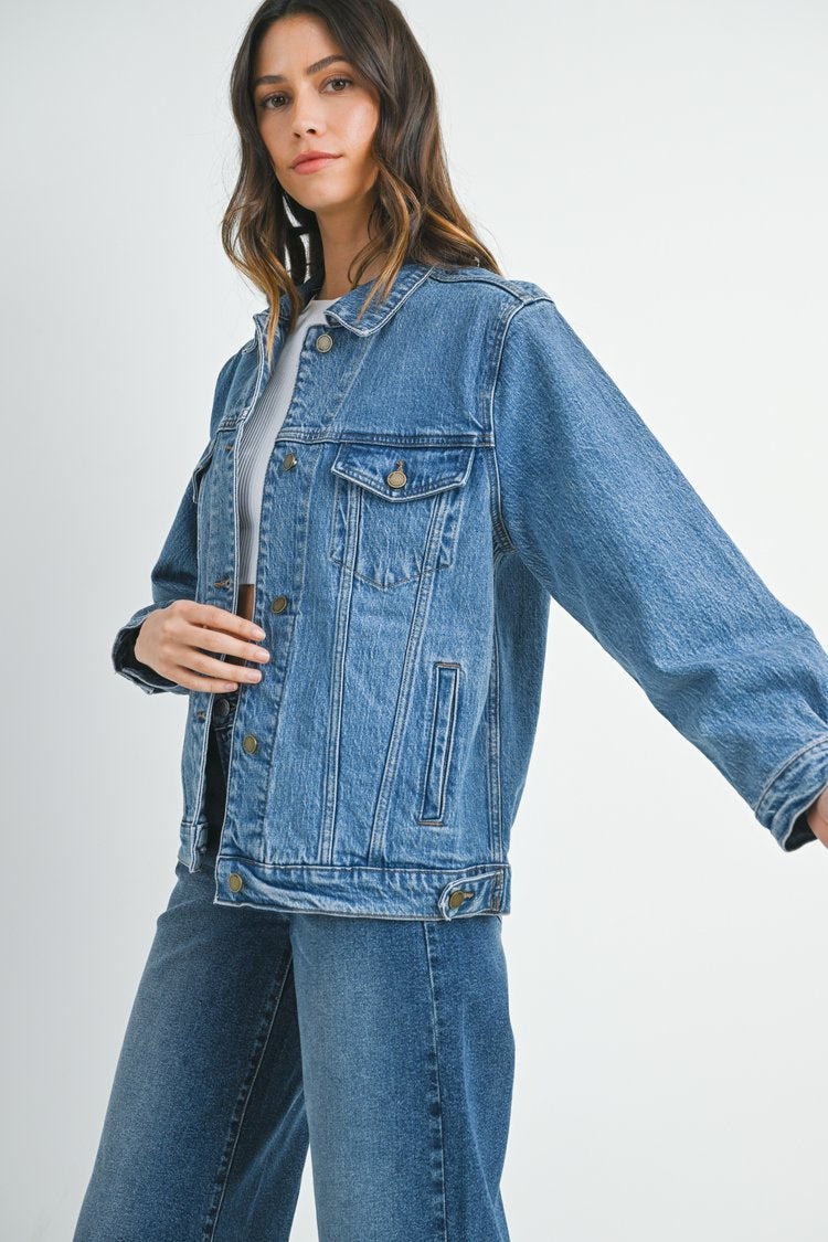 The Ola Oversized Denim Jacket/ FINAL SALE