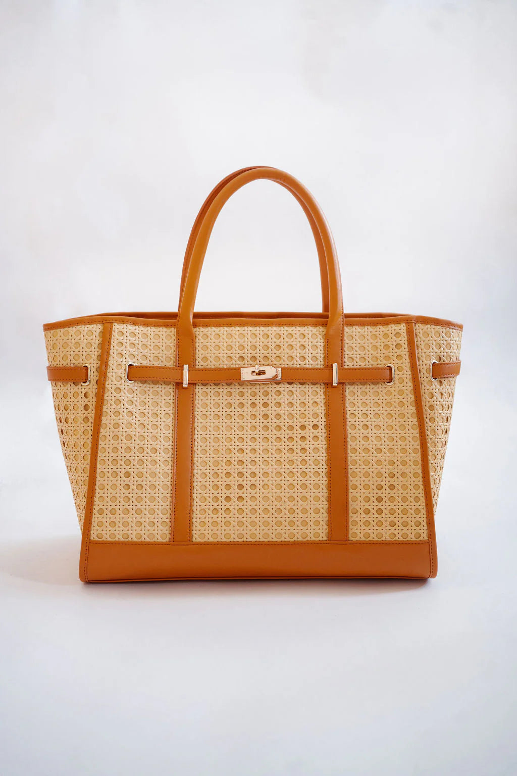 Lisi Lerch/ The Palmer Cane Tote Bag/ Camel