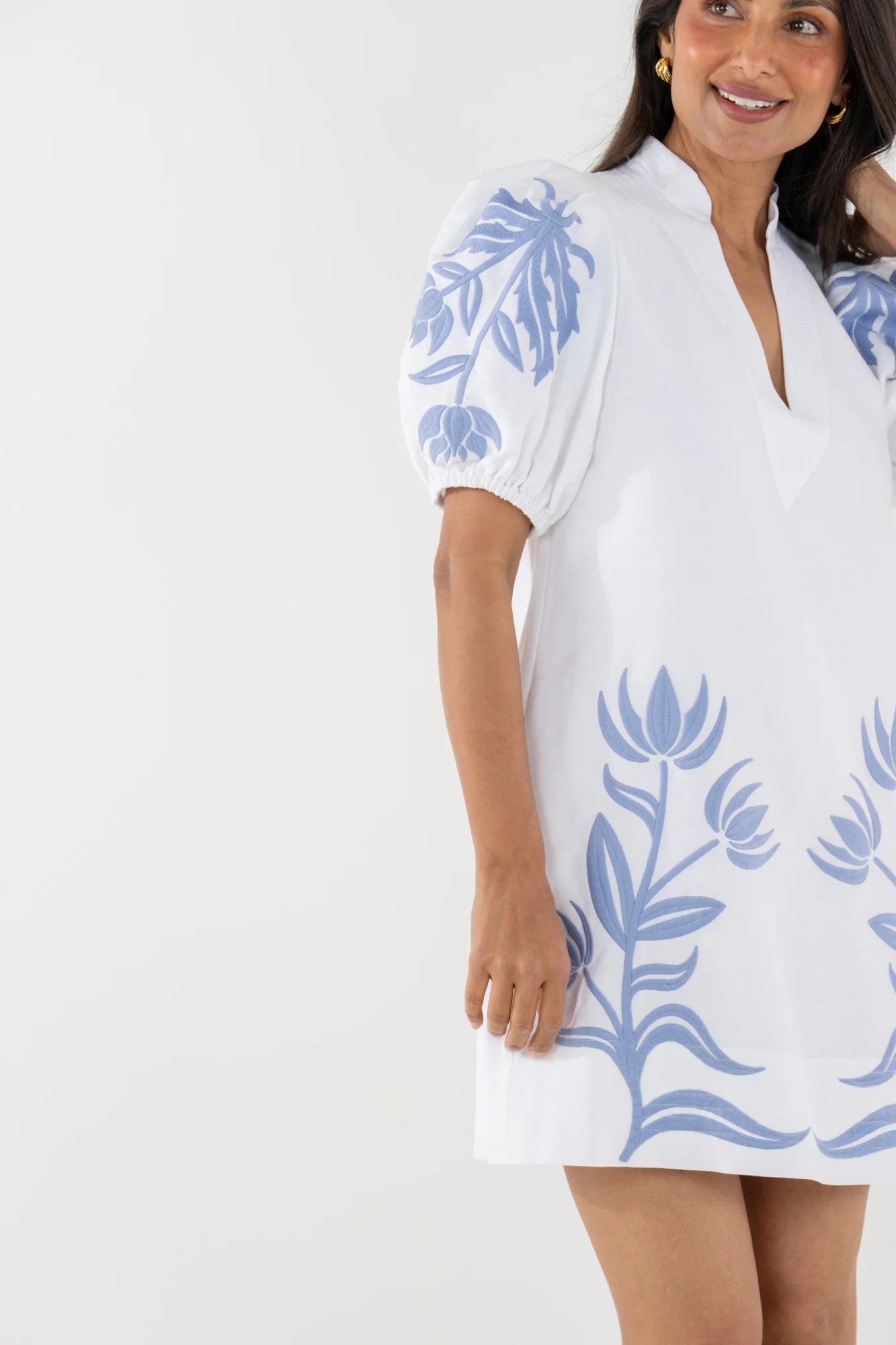 Emily McCarthy/ Hampton Mini Dress/ Dutch Tile