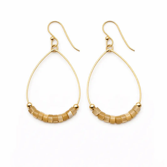 EG/ The Heishi Aster Earring-Waterproof
