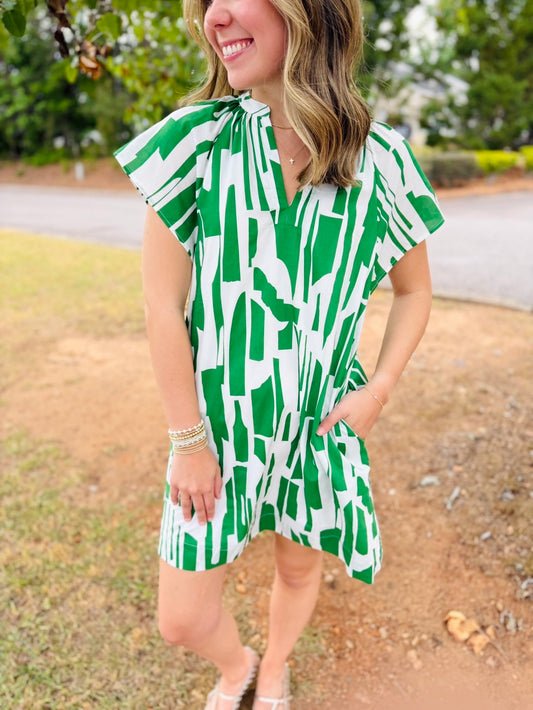 The Arnie Abstract Dress