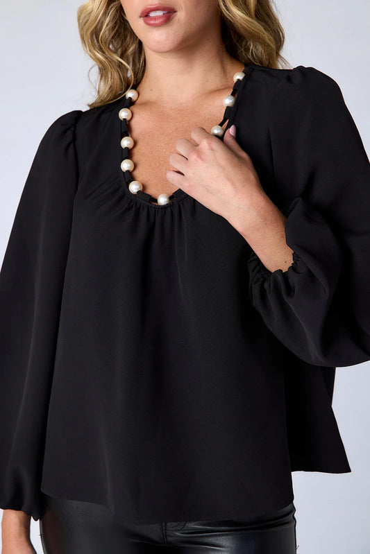CROSBY/ Rowan Blouse/ Black