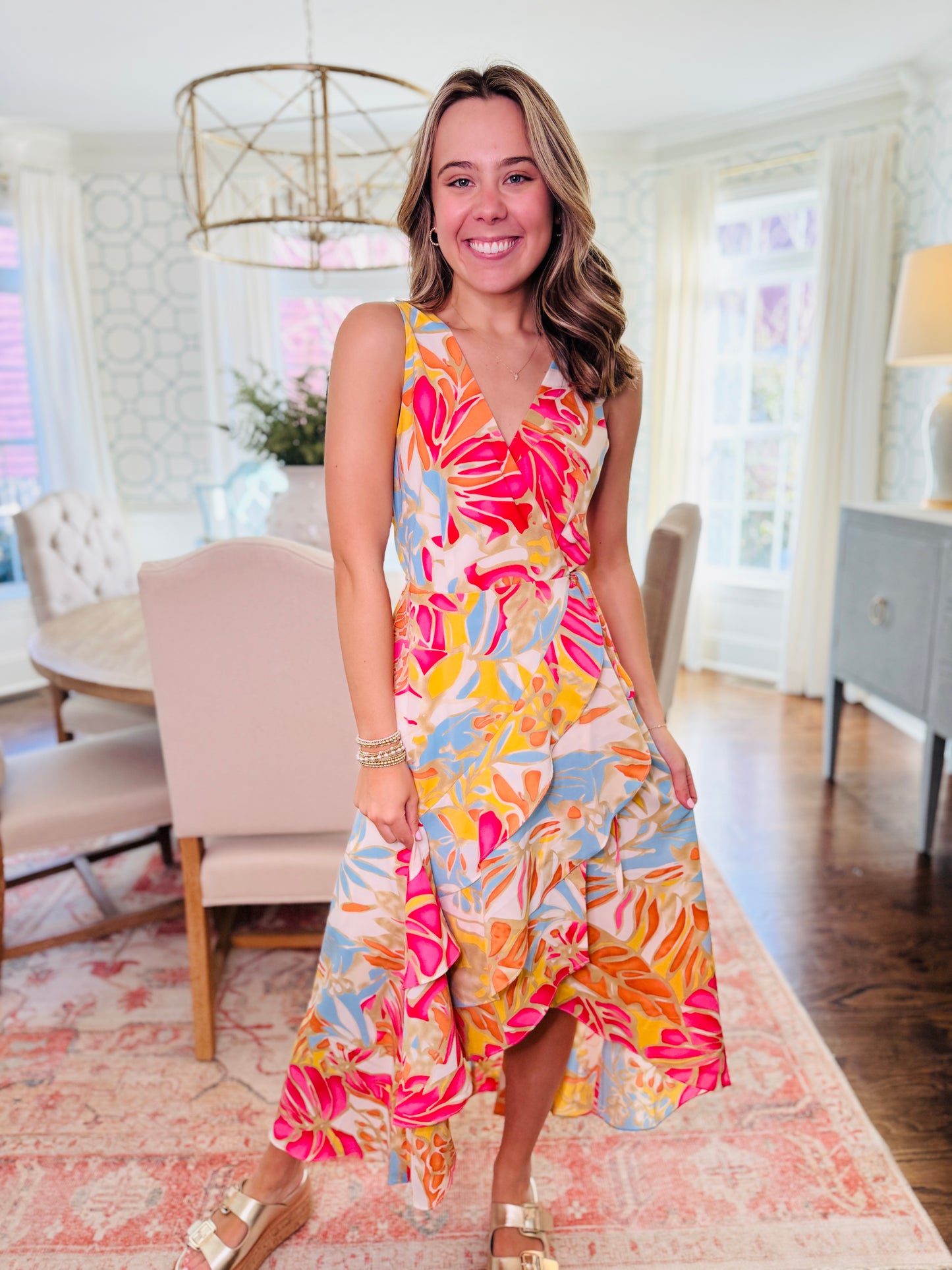Jade/ Island Breeze Wrap Dress