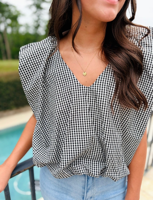 Karlie/ The Charlie Check Top