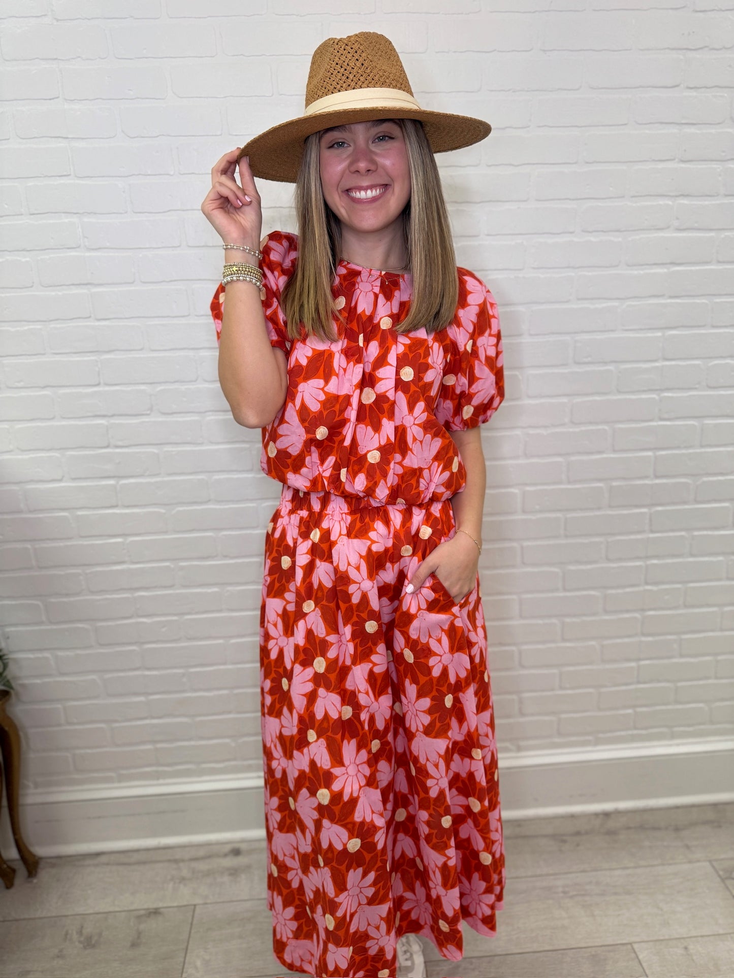 The Francesca Floral Midi Skirt