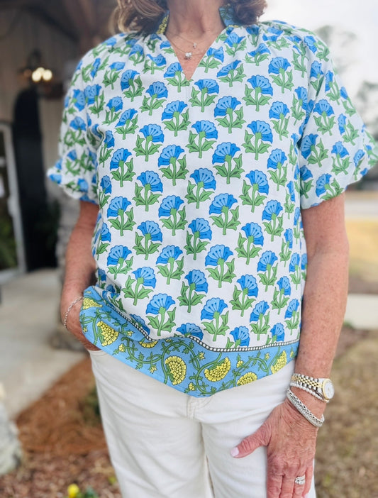 The Frillie Floral Top