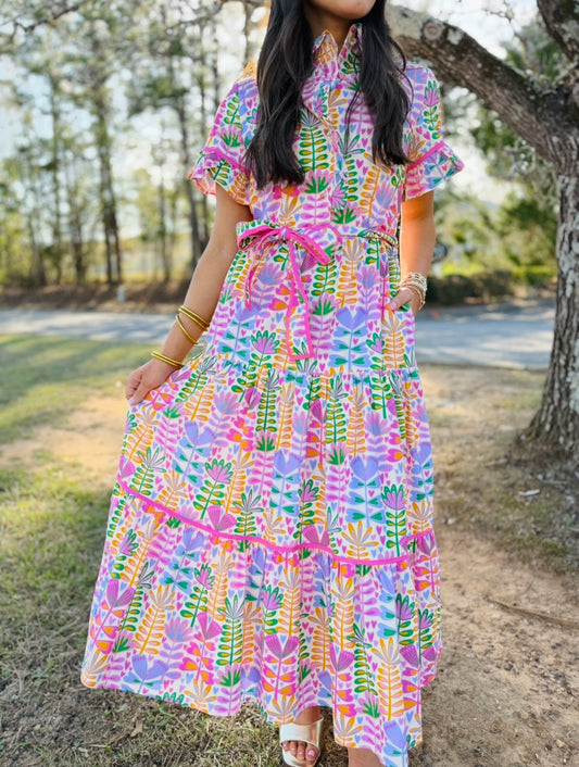 The Lena Maxi Dress/ Petal Parade/ FINAL SALE