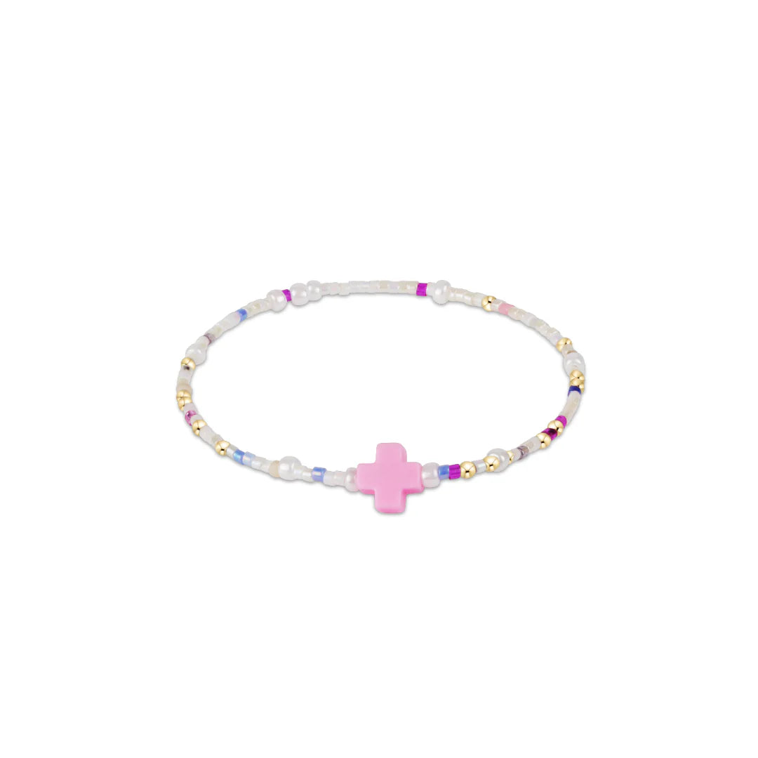 EGirl/ Hope Unwritten Signature Cross Bracelet-With Sprinkles On Top