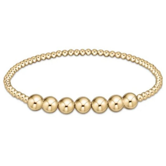 ENewton/ Classic Gold Beaded Bliss 3mm-6mm Bracelet