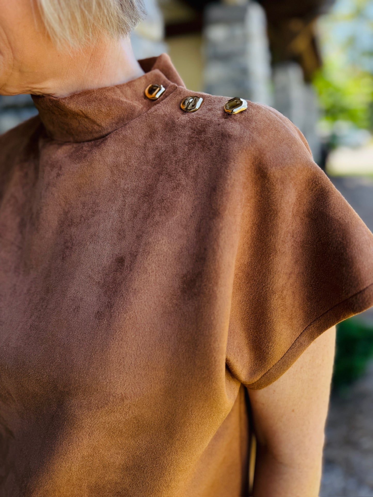 The Sima Suede Top