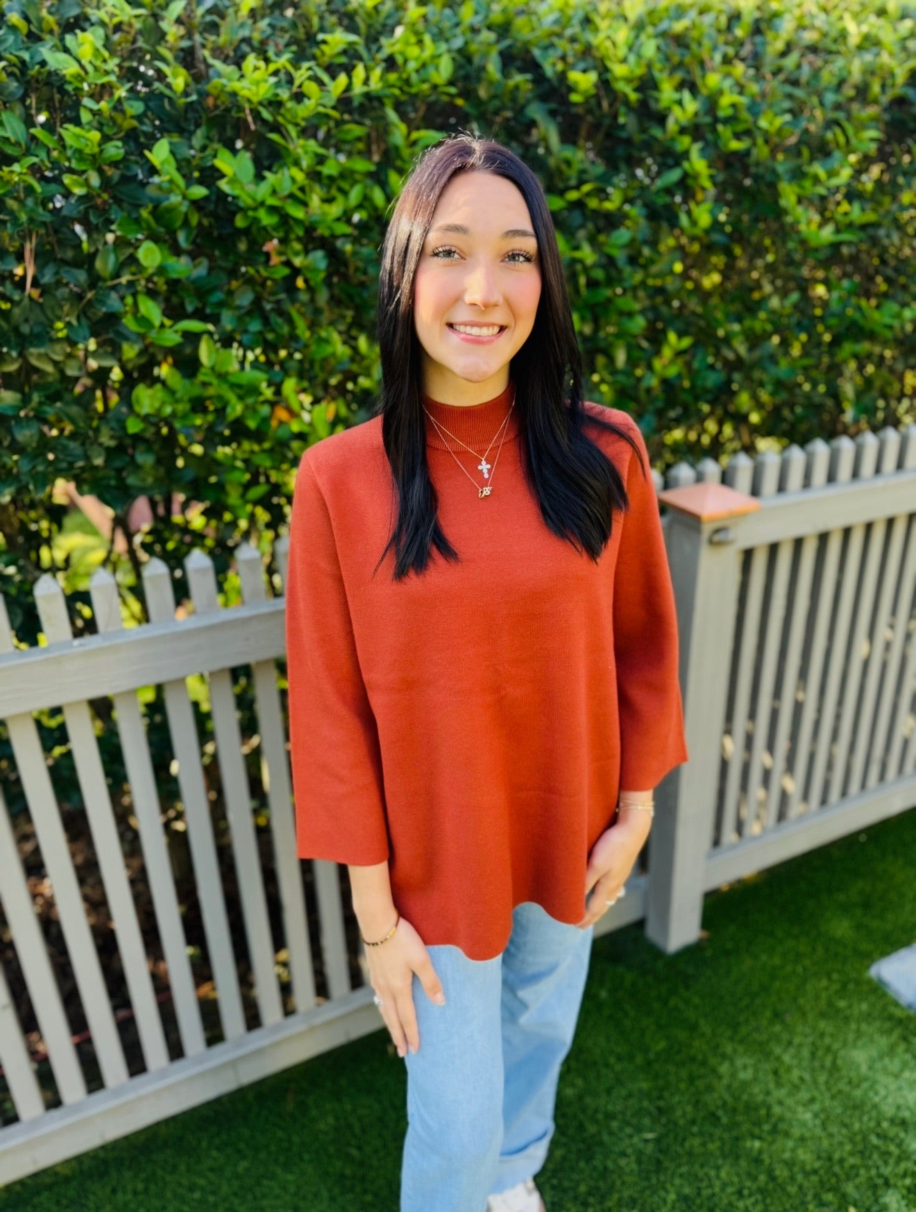 The Milly Mock Neck Sweater