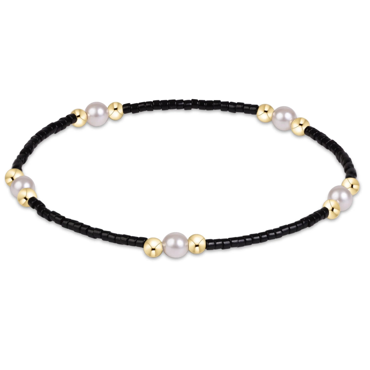 ENewton/ Gameday Hope Purpose Pearl Bracelet-Black