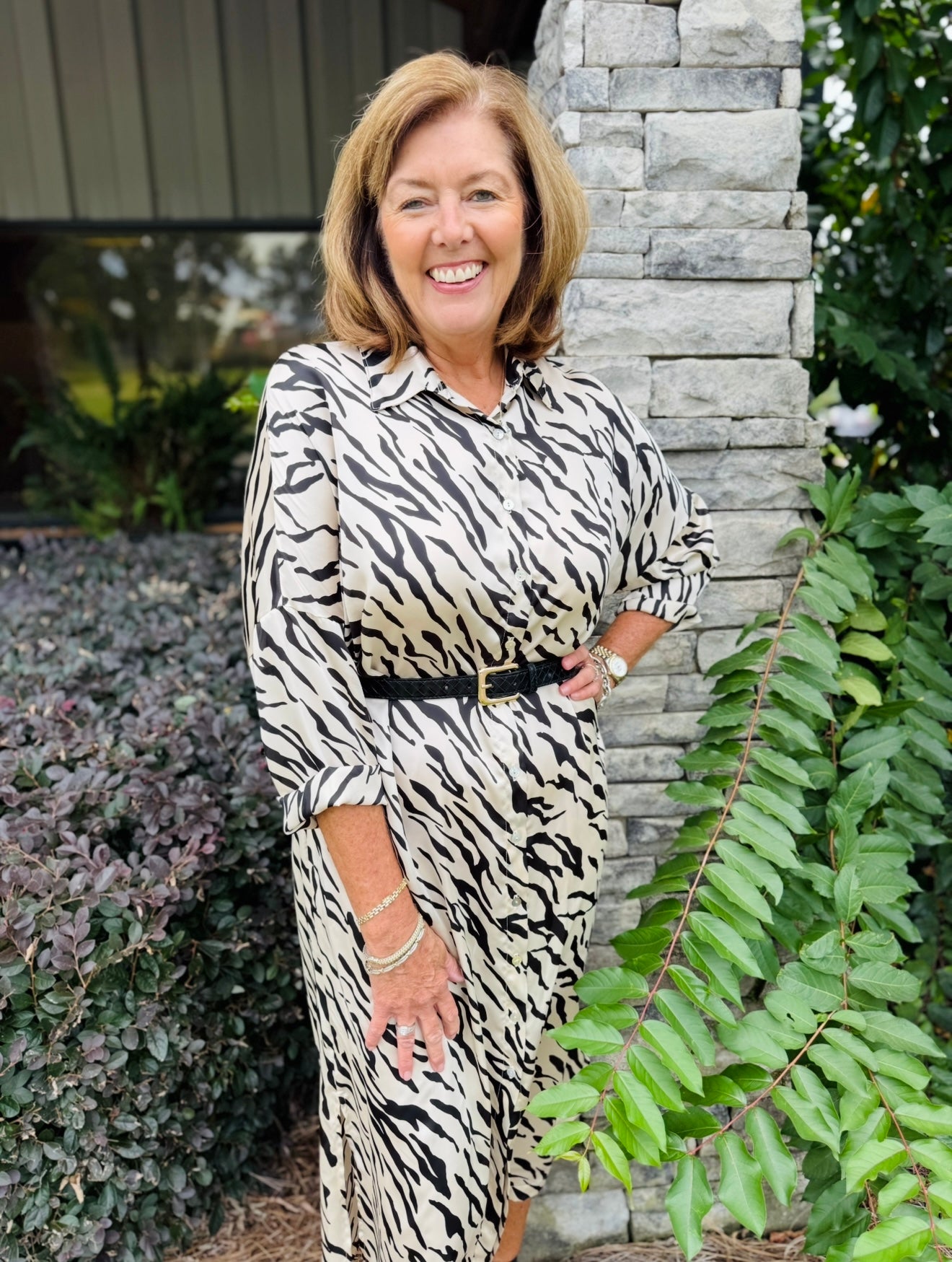 The Regan Button Maxi/ Bleached Tiger