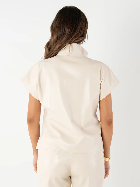 Emily McCarthy/ Poppy Pullover/ Sandshell Leather