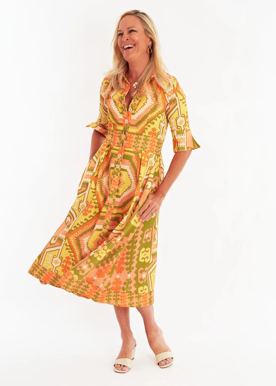 CK Bradley/ The Monaco Dress/ Kilm Squash