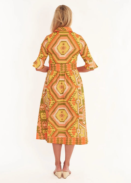CK Bradley/ The Monaco Dress/ Kilm Squash