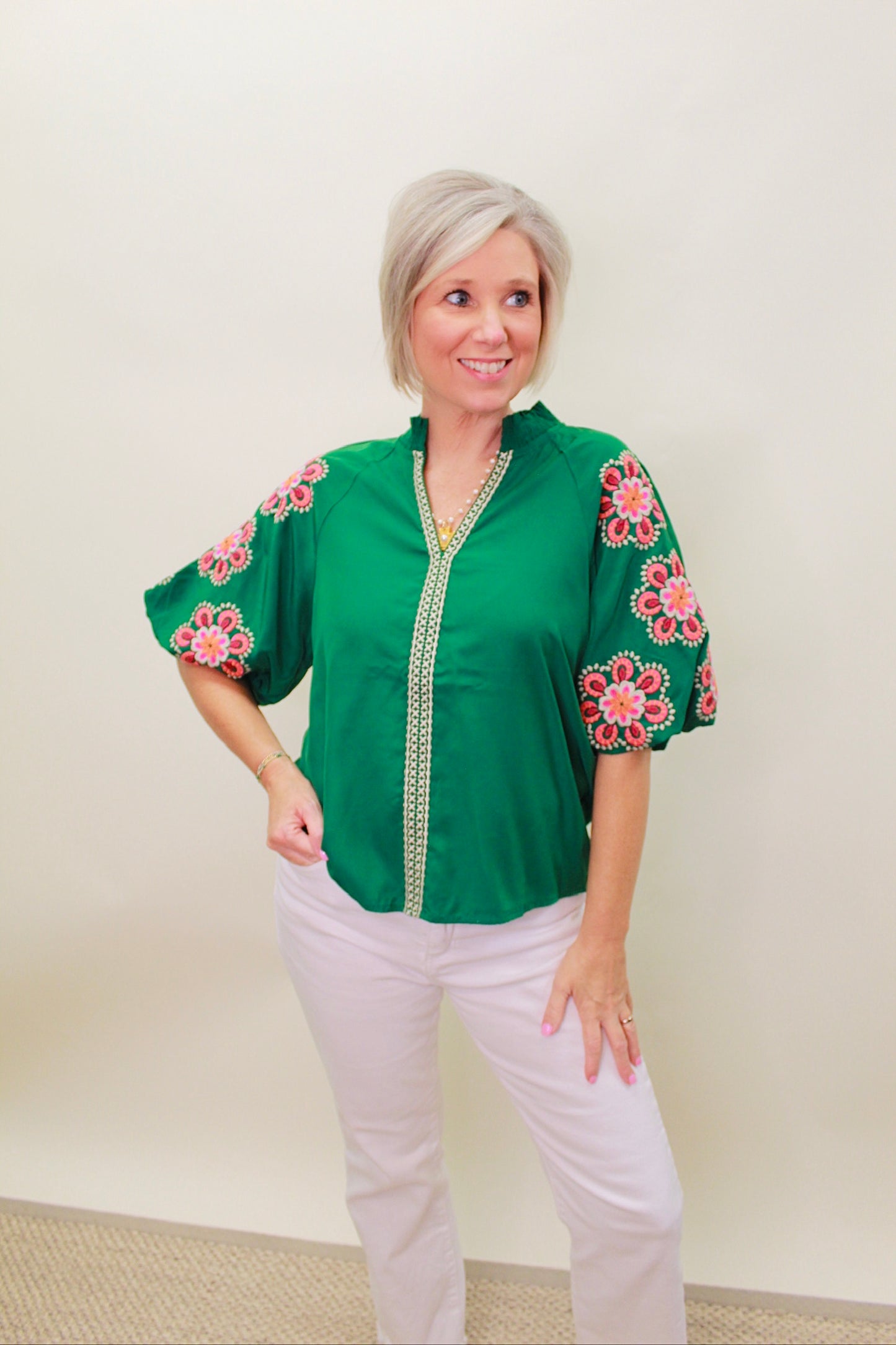 The Eli Embroidered Top