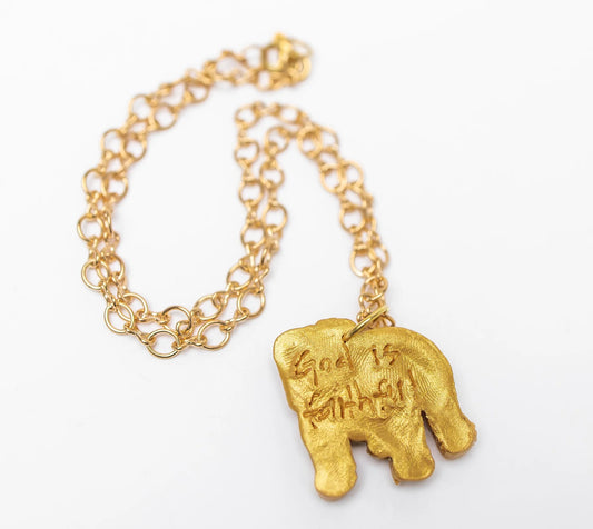 Hidden Truth Jewelry/ Gold Plated Figure 8 Chain with Bulldog