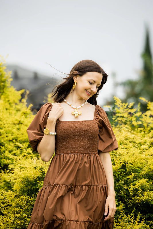 Hidden Truth Jewelry/ Freshwater Pearls with Pearl Dogwood