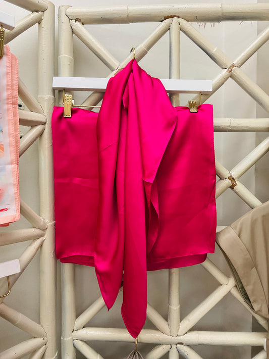 The Solid Satin Scarf