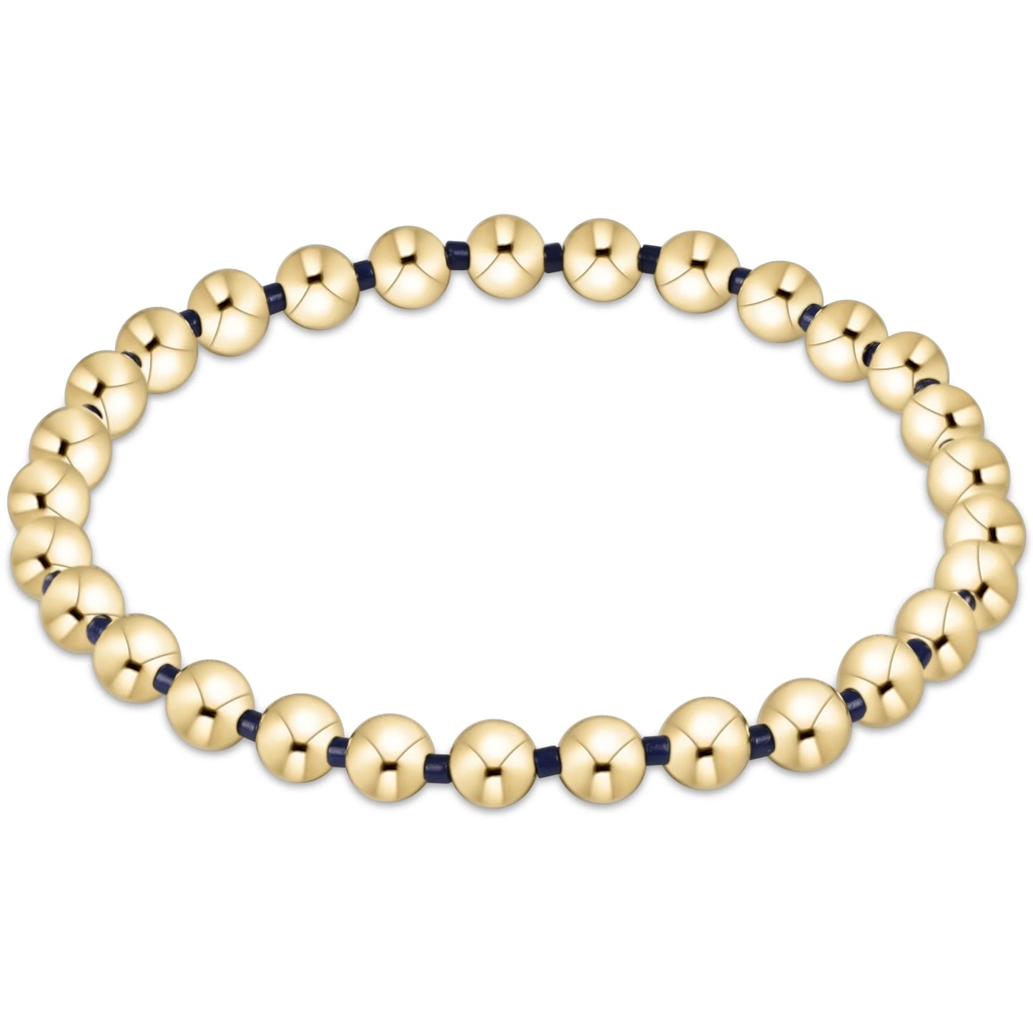 ENewton/ Gameday Hope Grateful 5mm Bead Bracelet/ Matte Navy