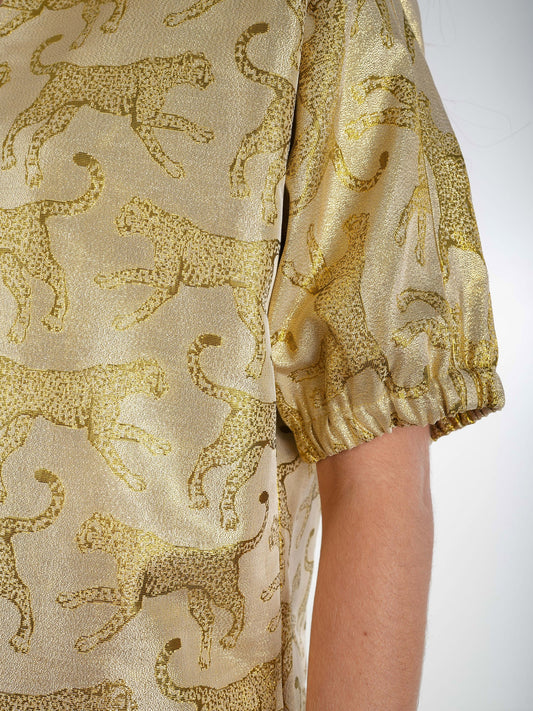 Emily McCarthy/Poppy Dress/Jaguar Jacquard FINAL SALE