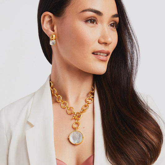 Julie Vos/ Honeybee Statement Necklace/ Mother of Pearl