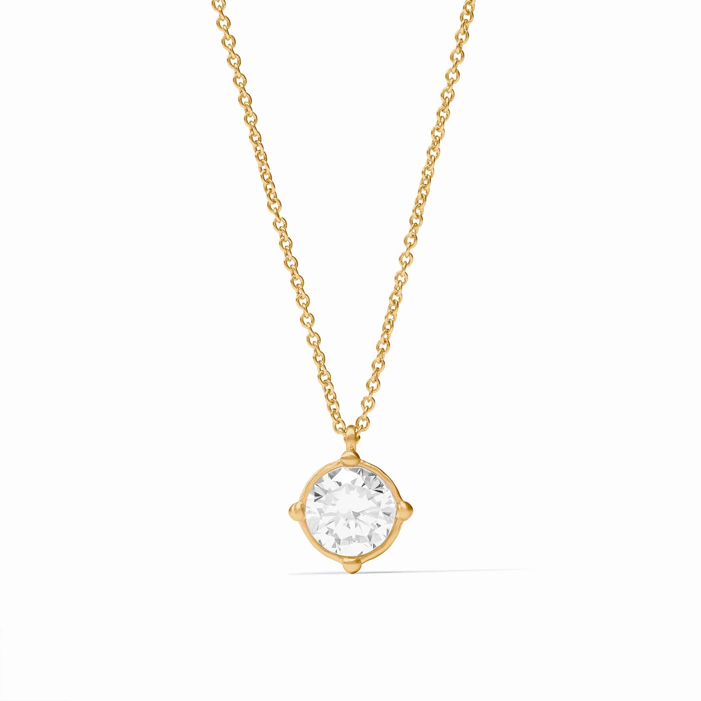 Julie Vos/ Honeybee Solitare Necklace/ Cubic Zirconia