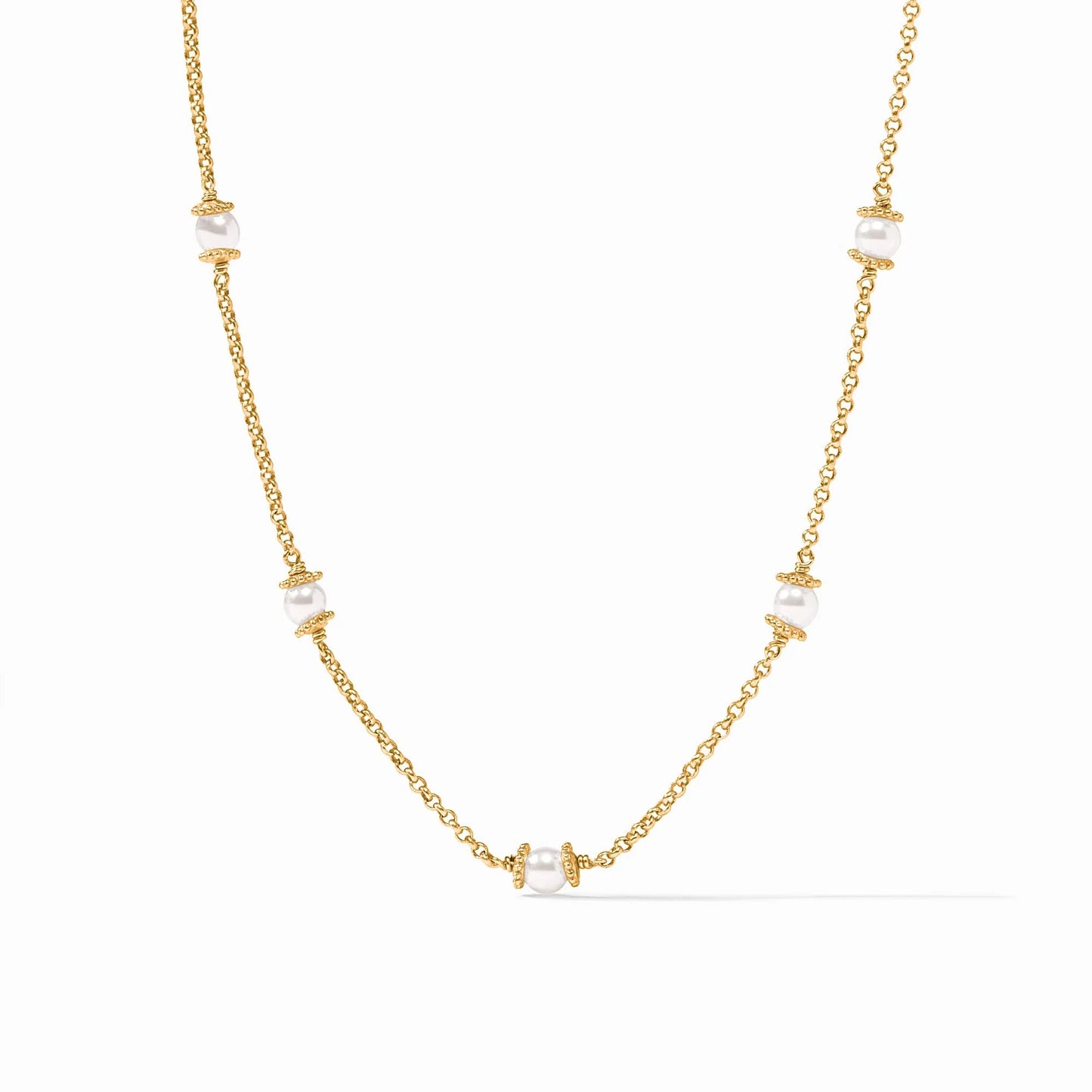 Julie Vos/ Hydra Delicate Station Necklace/ Pearl