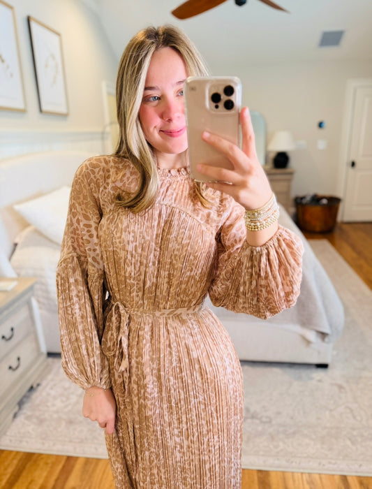 The Cheetah Chiffon Dress