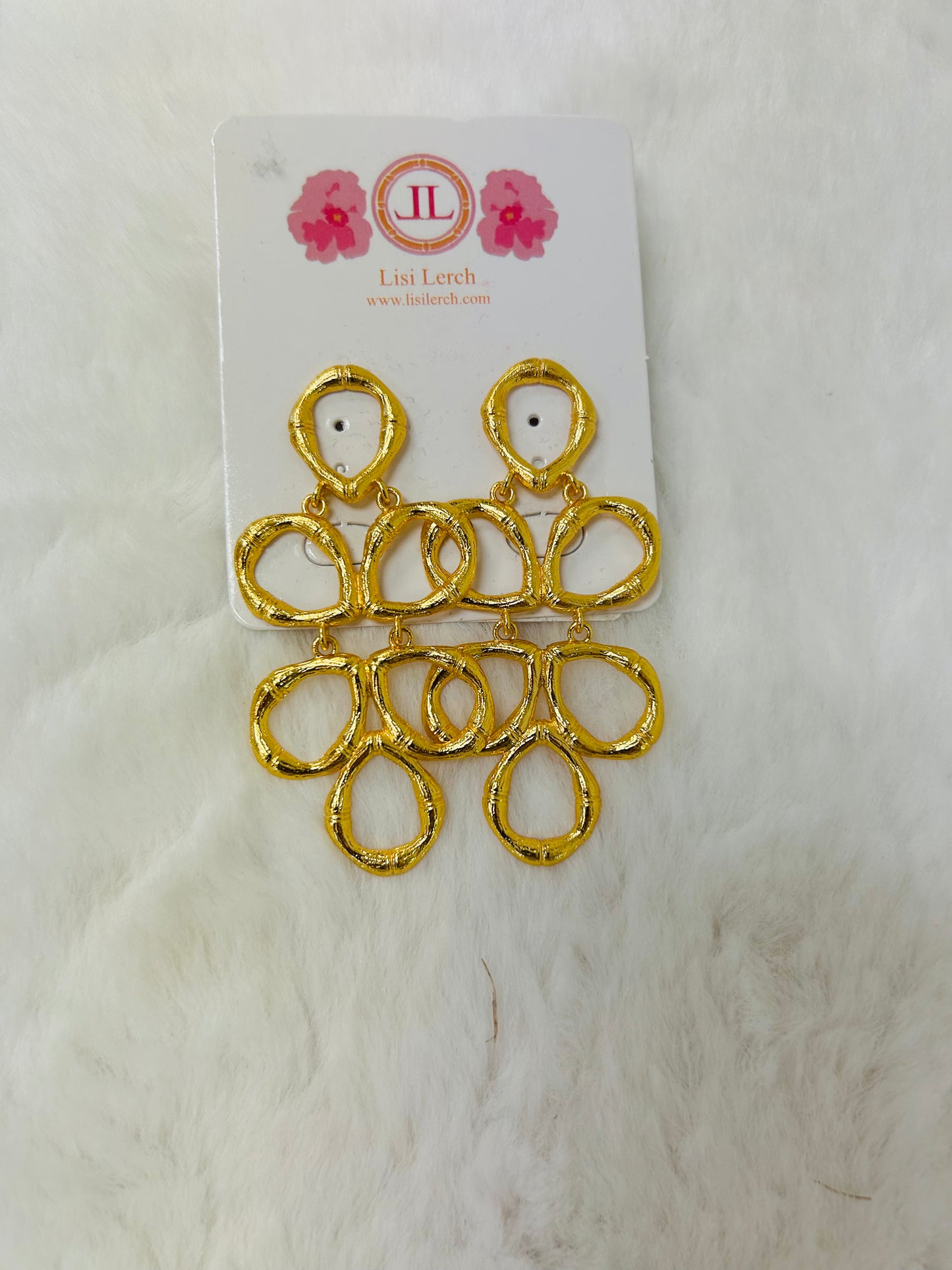 Lisi Lerch/ The Bamboo Ginger Earring/ Gold