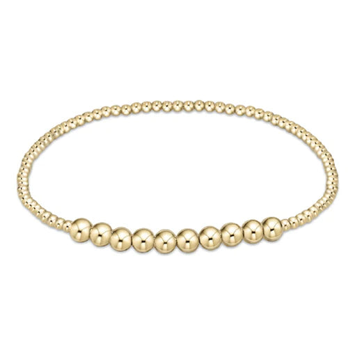 ENewton/ Classic Gold Beaded Bliss 2mm-4mm Bracelet