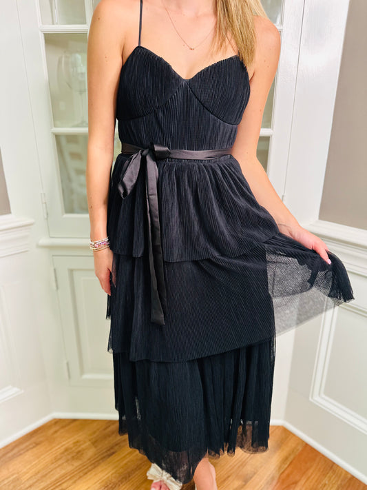 The Tulle Tiered Midi Dress/ FINAL SALE