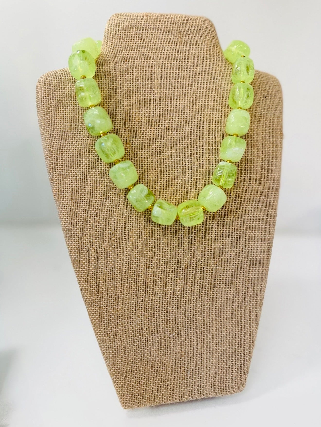 HD/ The Bonnie Beaded Necklace/ Lime