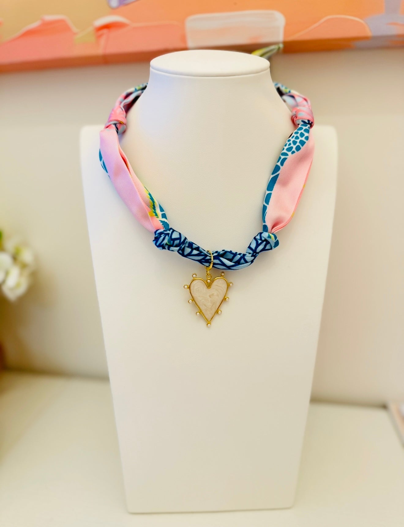 The Create Your Own Necklace-Scarf LL-Barry Heart