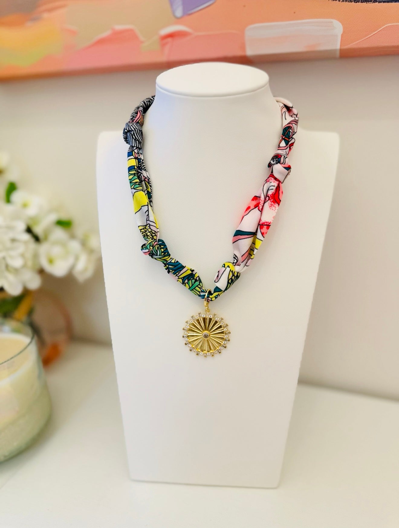 The Create Your Own Necklace-Scarf KK-Large Coin