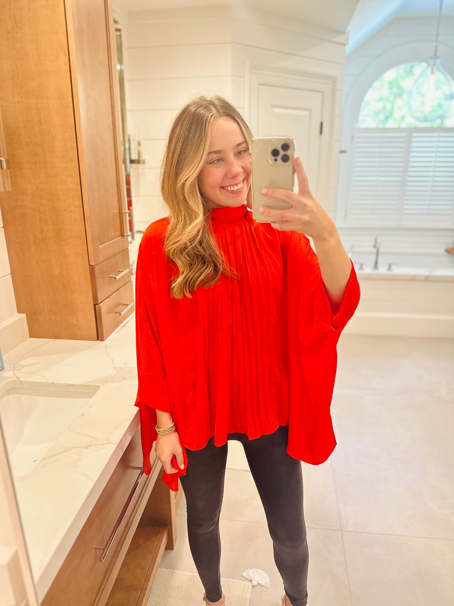 The Remmi Red Blouse/FINAL SALE