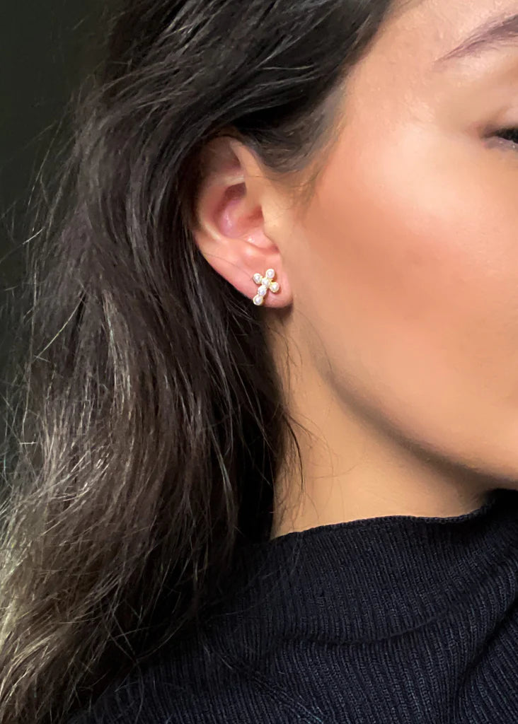 BPD/ The Pearl Cross Stud