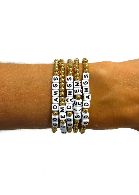BPD/ The Gameday Blurb Bracelet/ Go Dawgs
