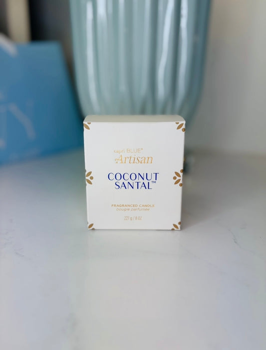 Capri Blue/ Artisan Terrazza Velluto Boxed Tumbler/ Coconut Santal