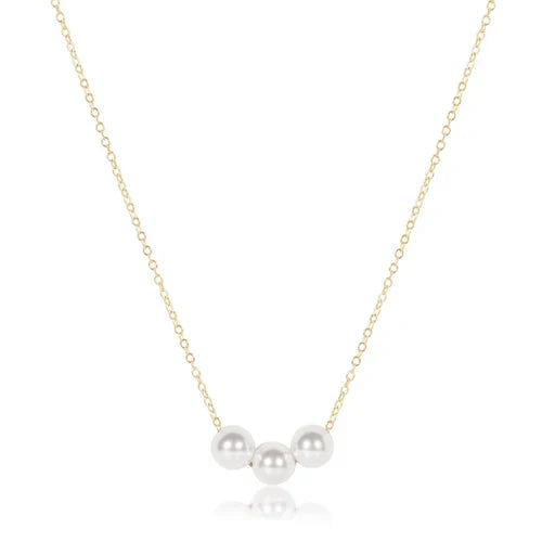 ENewton/ 16" Necklace Gold-Joy Pearl 6MM