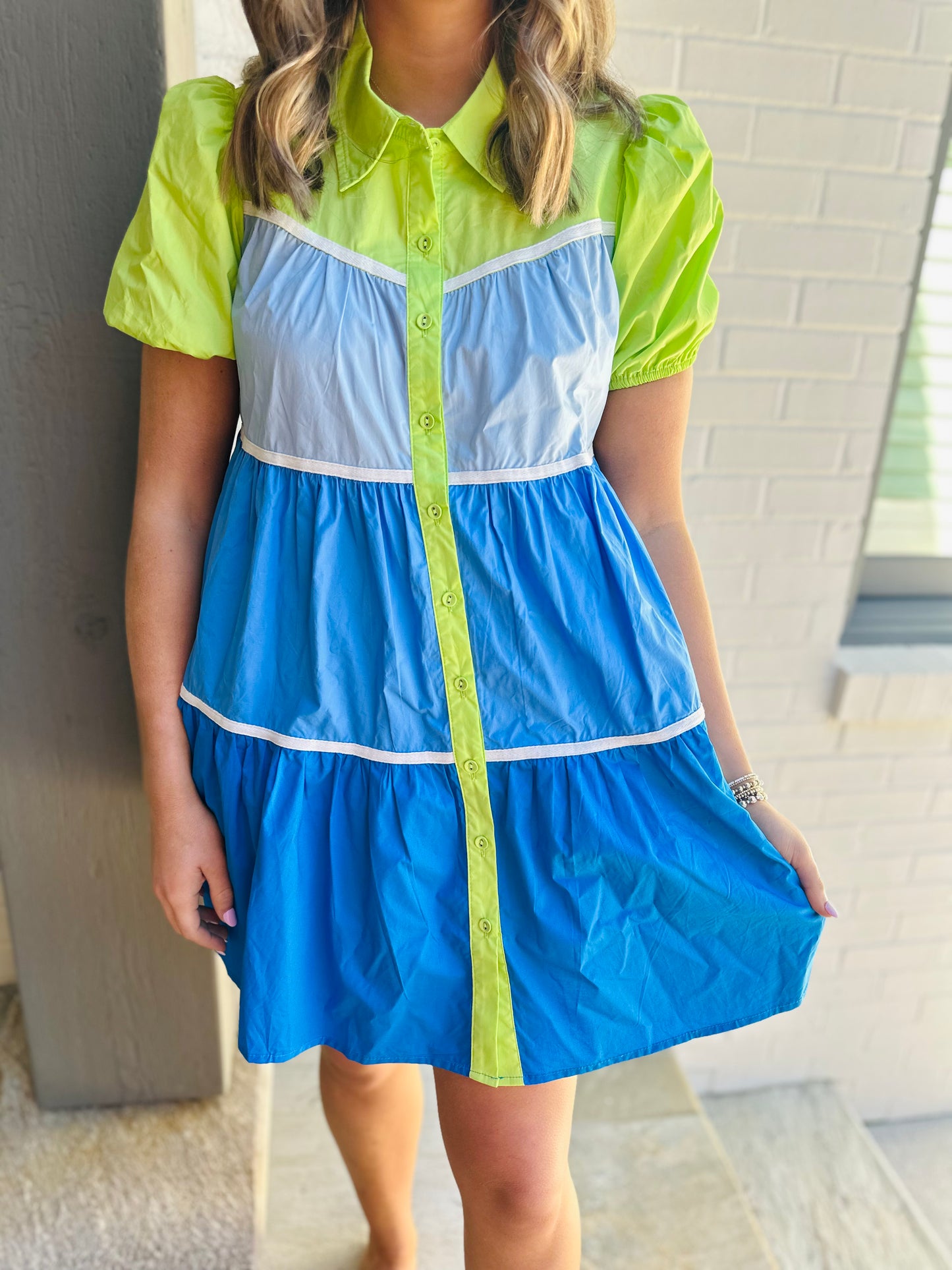 The Cast Away Colorblock Dress/ FINAL SALE