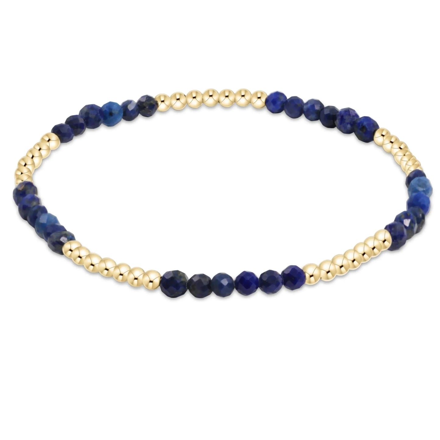 ENewton/ Blissful Pattern 2.5MM Bead Bracelet-Lapis